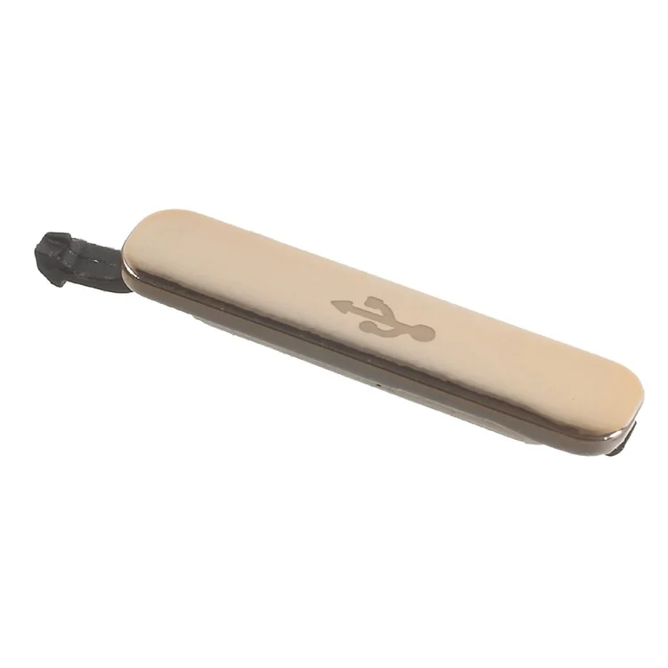 Charging Port Dust Plug Cover for Samsung Galaxy S5 (All Versions) - Gold Color