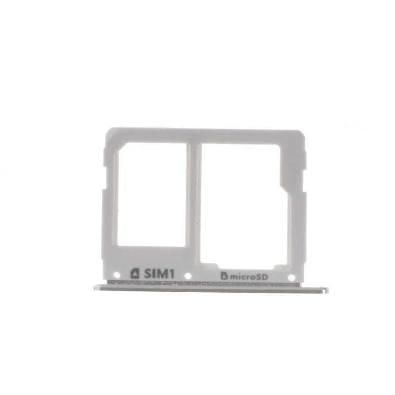 OEM SIM/MicroSD Card Tray Holder Slot for Samsung Galaxy A3 A310/A5 A510/A7 A710 (2016) - Silver Color
