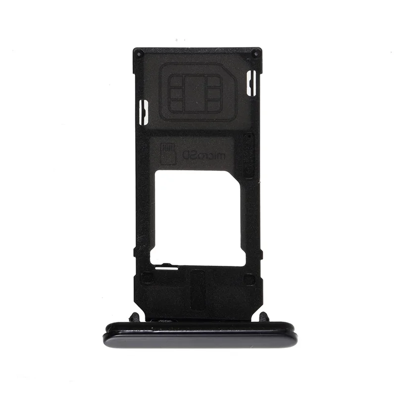 OEM SIM+SD Card Tray Holder Replacement Part for Sony Xperia X Compact - Grey