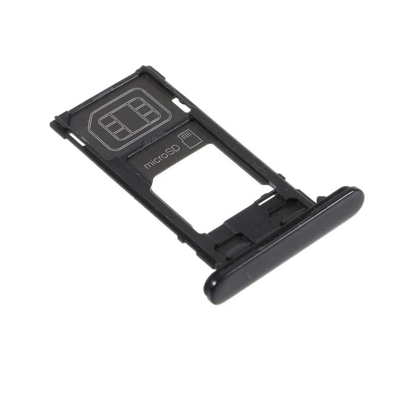 OEM SIM+SD Card Tray Holder Replacement Part for Sony Xperia X Compact - Grey
