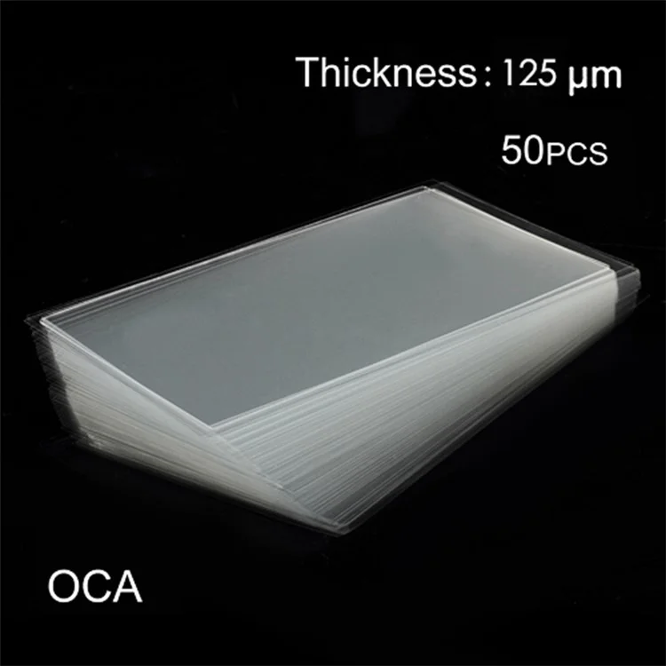 50pcs 0.125mm OCA Etiqueta Adhesiva Clara óptica Para Samsung Galaxy S10 Plus G975 LCD Digitalizador