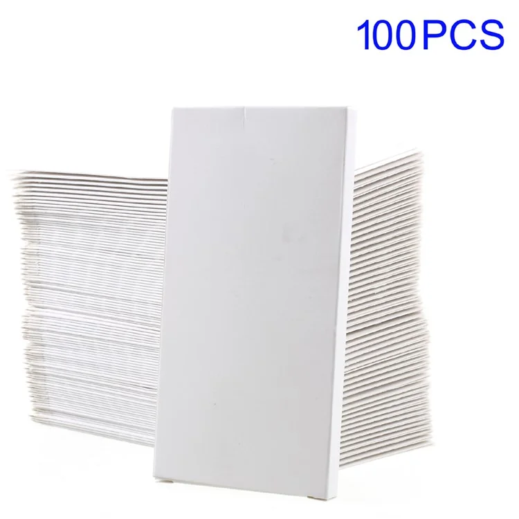 100 Pçs / Lote Caixa De Pacote De Bateria De Papel Branco Para Iphone 7 6s 6 4,7 Polegadas Baterias