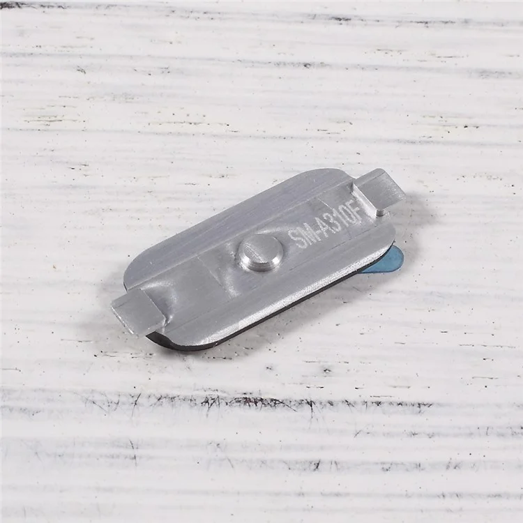 OEM Home Button Return Key Part for Samsung Galaxy A3 SM-A310F (2016) - Silver Color / Black