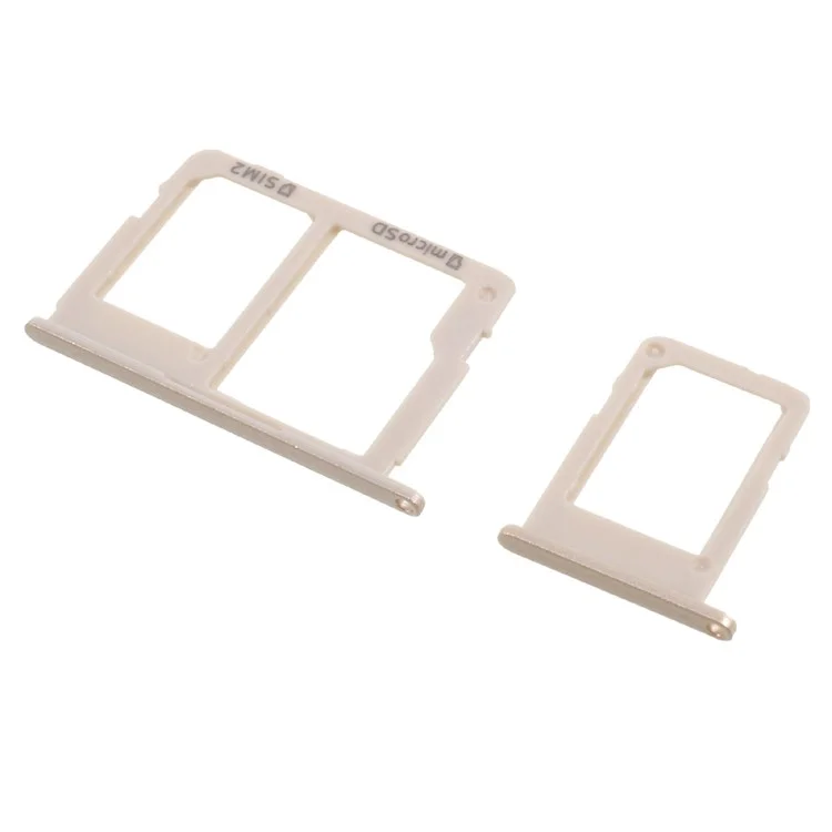 OEM SIM1 + SIM2/Micro SD Card Tray Slots for Samsung Galaxy J5 Prime/J7 Prime - Gold Color