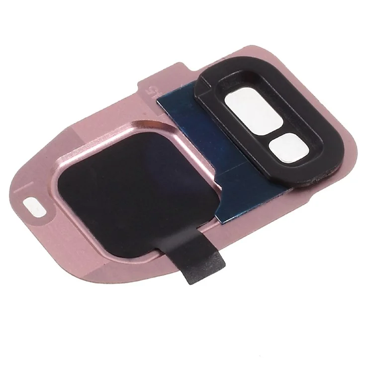 OEM -kamera -objektivring Teil + Taschenlampe Glas + Kleberaufkleber Für Samsung Galaxy S7 G930 / S7 Edge G935 - Rosengoldfarbe