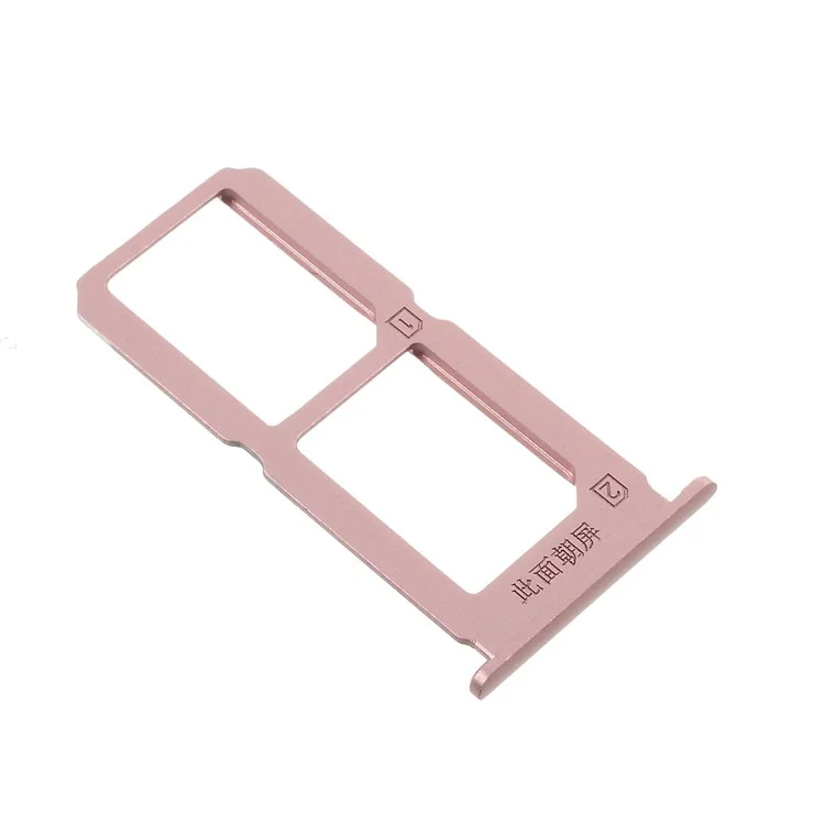 For vivo X7 OEM SIM/Micro SD Card Tray Holder Replace Part - Rose Gold Color