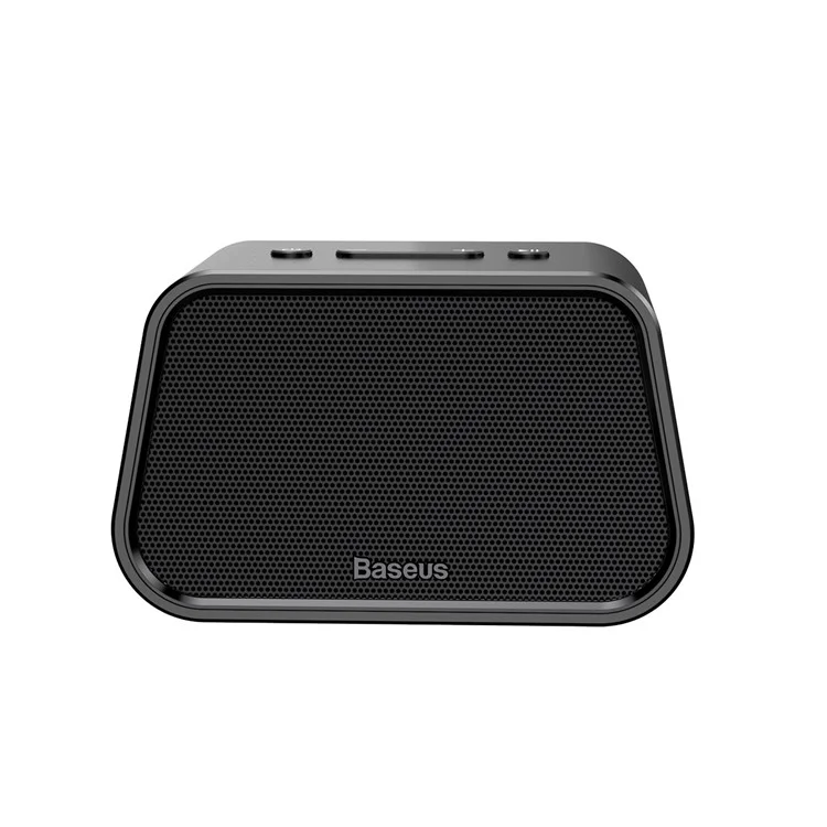 BASEUS Encok E02 Trapezoid Mini Bluetooth Speaker Support U Disk / TF Card /Aux Input - Black