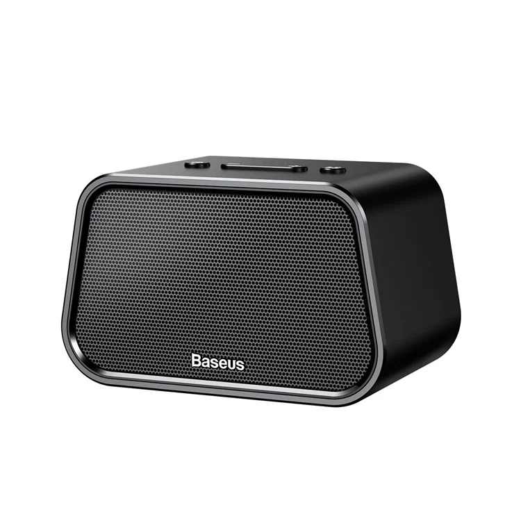 BASEUS Encok E02 Trapezoid Mini Bluetooth Speaker Support U Disk / TF Card /Aux Input - Black