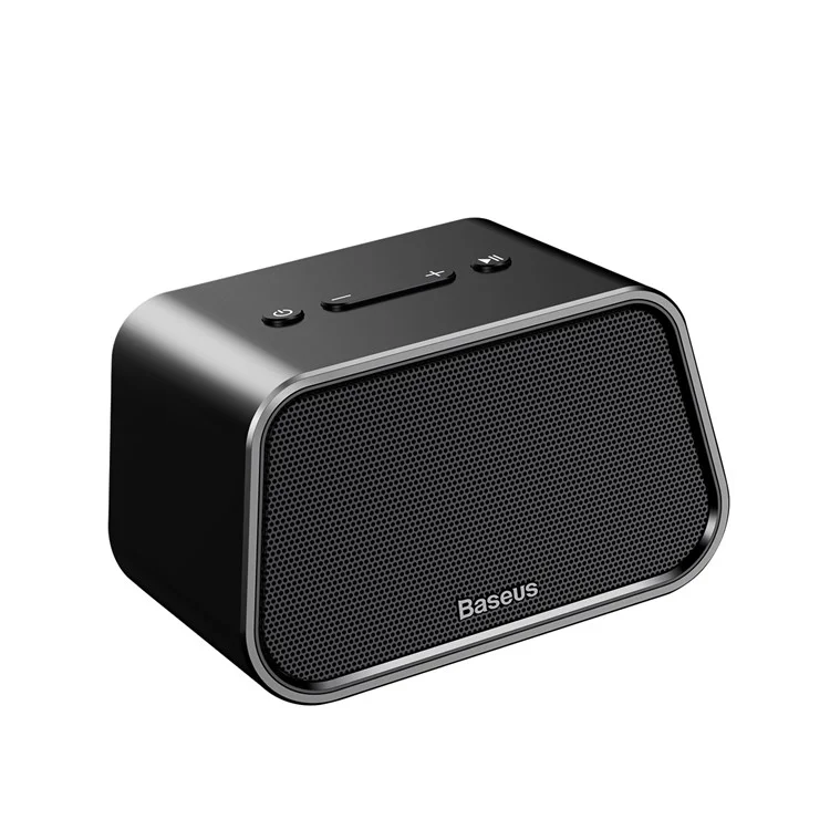 BASEUS Encok E02 Trapezoid Mini Bluetooth Speaker Support U Disk / TF Card /Aux Input - Black