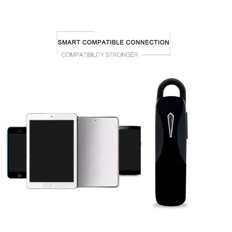S6 Wireless Stereo Music Bluetooth Headset Microphone Earphone Handsfree Headphone - Black