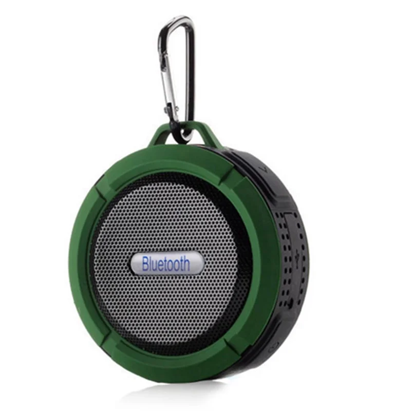 C6 Portable Mini Bluetooth-compatible Speaker IP65 Waterproof  Shower Speaker Outdoor Speaker - Green