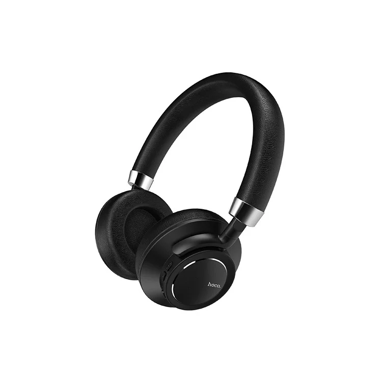 HOCO W10 Over-Ear Bluetooth Wireless Headphone with Mic for iPhone Samsung Huawei etc. - Black