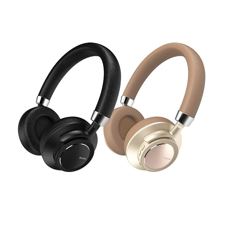 HOCO W10 Over-Ear Bluetooth Wireless Headphone with Mic for iPhone Samsung Huawei etc. - Black