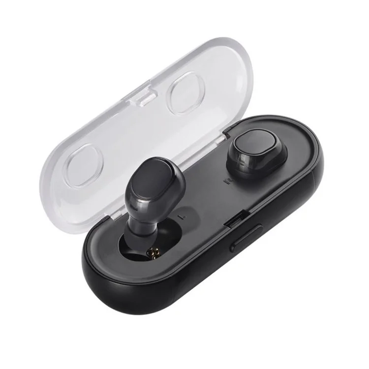 TWS16 Mini Bluetooth 4.2 Earphones Wireless In-ear Headset with Charging Storage Box - Black