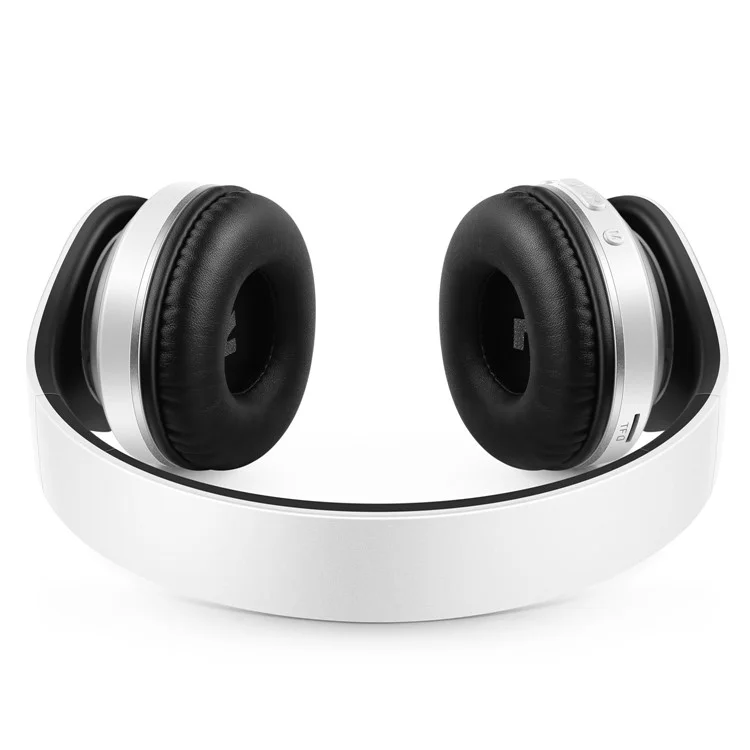 PICUN P16 Foldable Mega Bass Wireless Bluetooth Headphone for iPhone 7 Samsung Note 8 etc. - White + Black