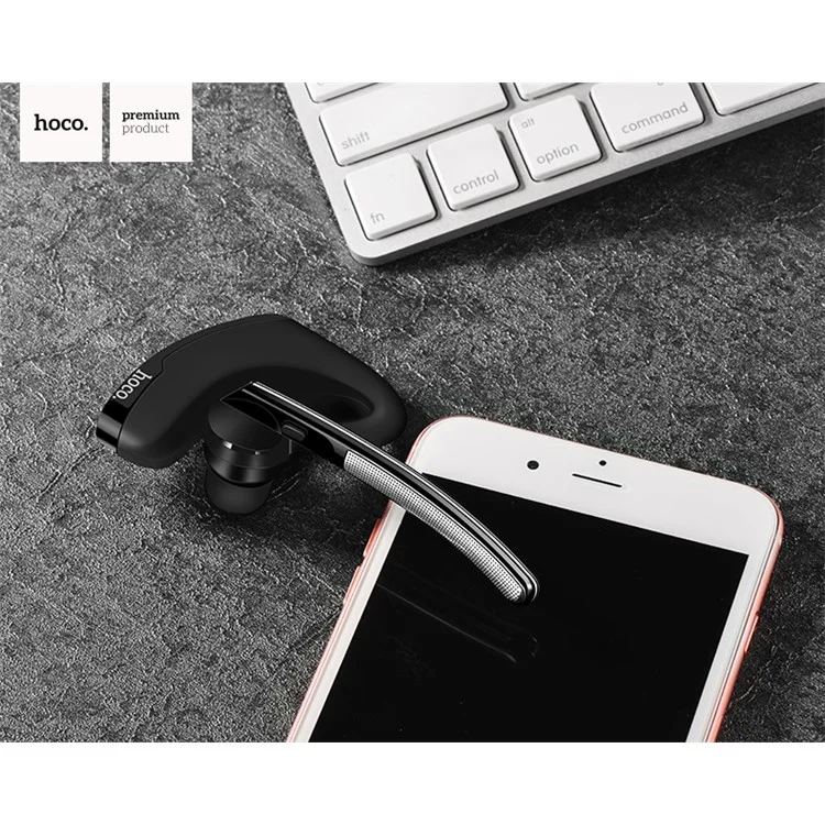 HOCO E15 Business Bluetooth 4.1 Hands-free Headset In-ear Earphone for Phone Tablet PC - Black