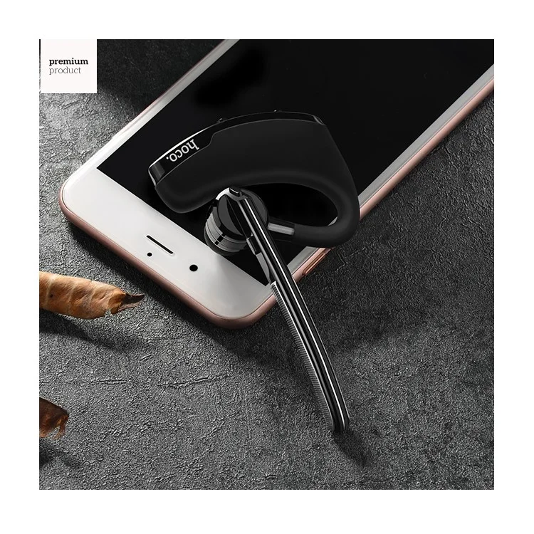 HOCO E15 Business Bluetooth 4.1 Hands-free Headset In-ear Earphone for Phone Tablet PC - Black