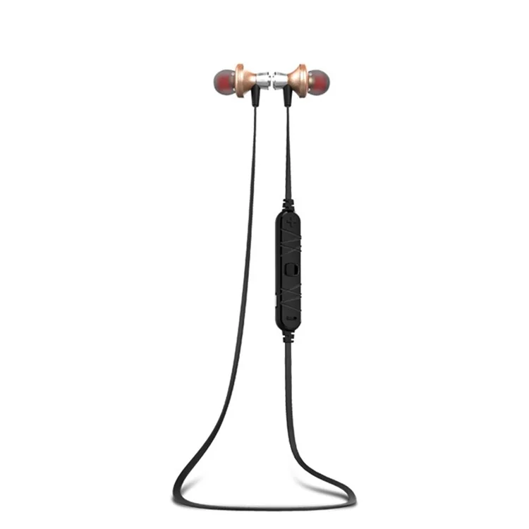AWEI A860BL Sports Stereo Wireless Bluetooth V4.0 In-ear Headphone with Mic - Gold Color