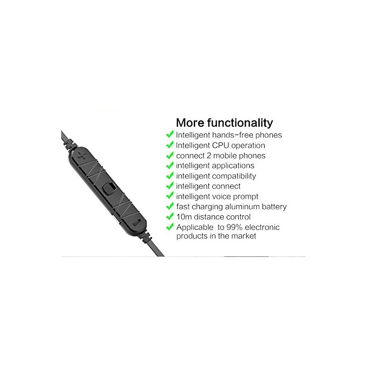 AWEI A860BL Sports Stereo Wireless Bluetooth V4.0 In-ear Headphone with Mic - Gold Color