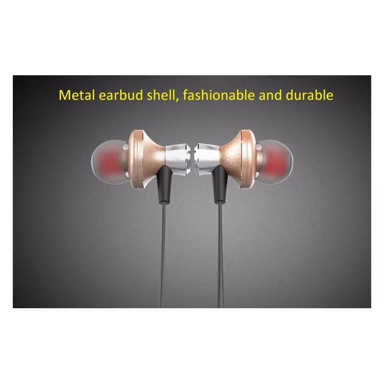 AWEI A860BL Sports Stereo Wireless Bluetooth V4.0 In-ear Headphone with Mic - Gold Color