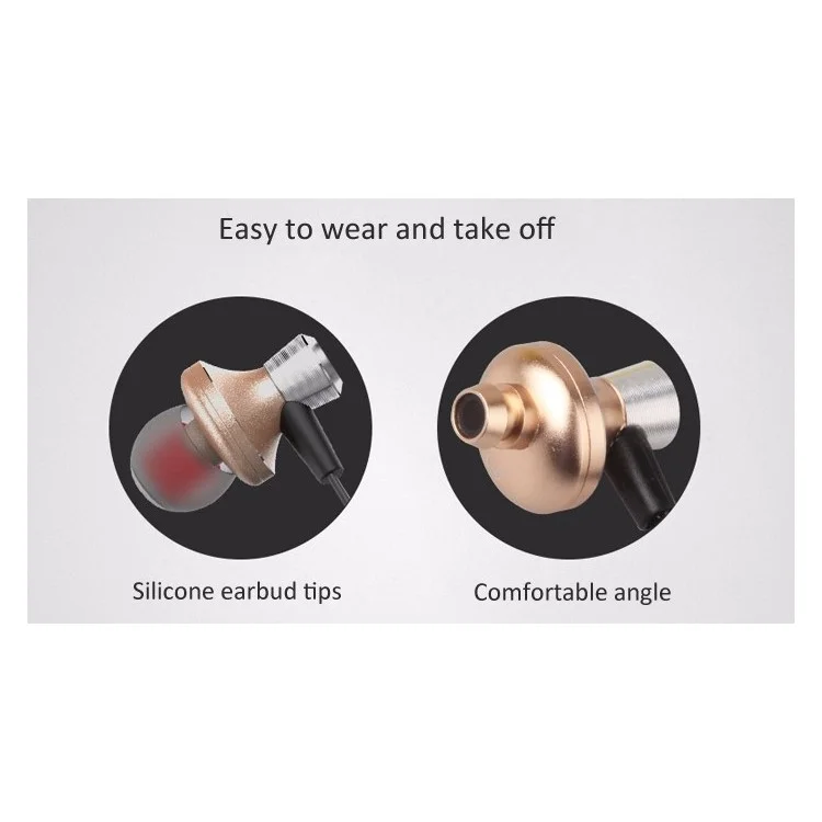 AWEI A860BL Sports Stereo Wireless Bluetooth V4.0 In-ear Headphone with Mic - Gold Color