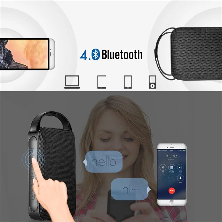 JOYROOM M10 Portable 8800mAh Power Bank Wireless Bluetooth Speaker Support Hands-free Call/TF Card/AUX-in