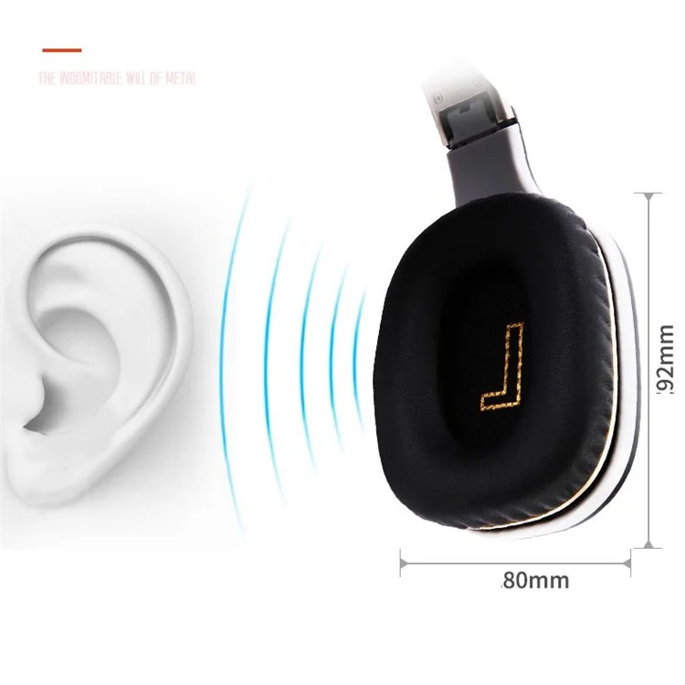 Foldable Over-ear Wireless Bluetooth Stereo Headset Headphone - Black