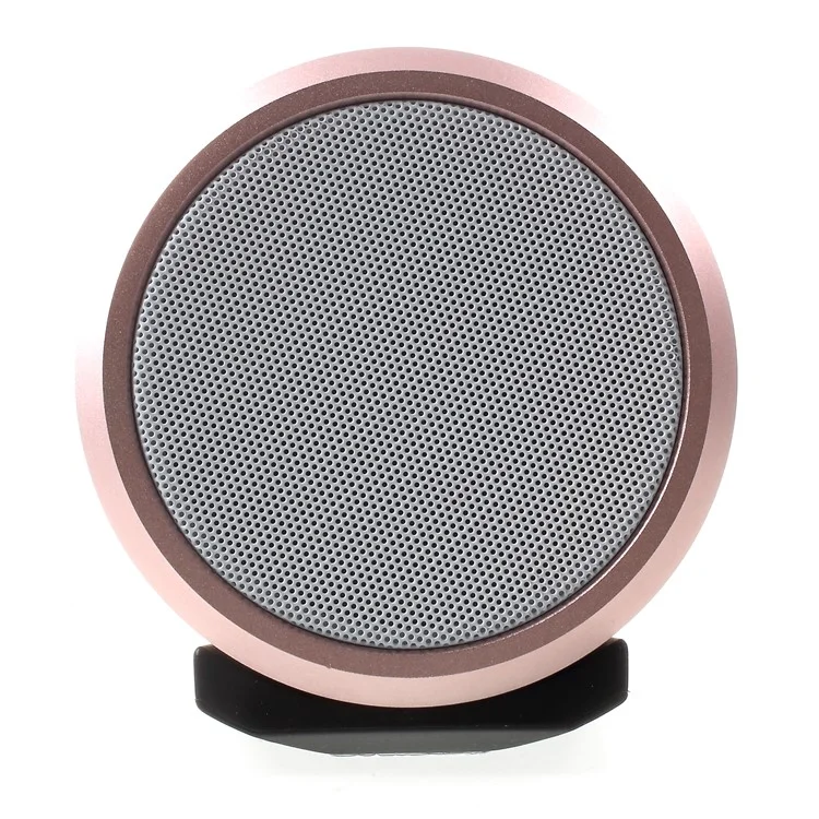JKR-8 IPX5 Waterproof TWS Bluetooth 4.2 Speaker Support TF Card / Aux-in / FM Audio - Rose Gold Color