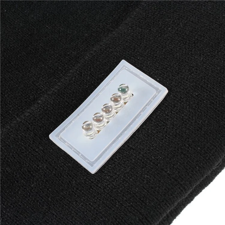 Wireless Bluetooth Headphone Hat Knitted Warm Beanie with 5-LED Light