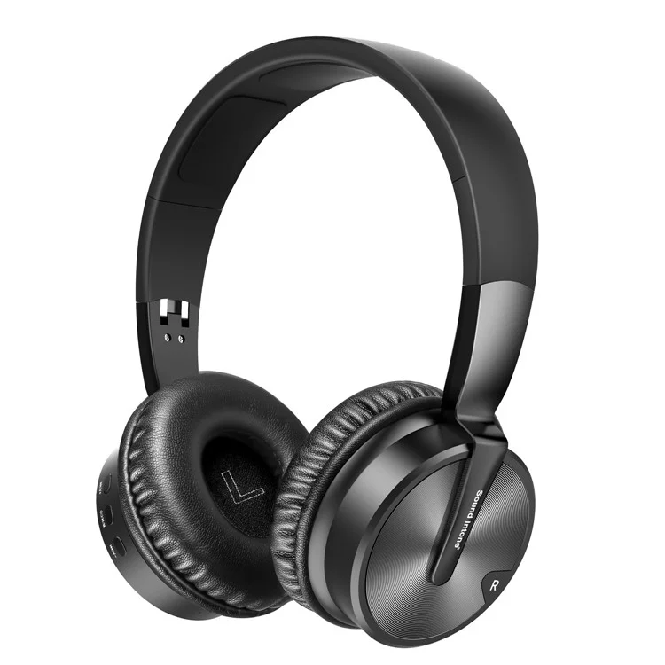 Sound Intone BT16 Passive Noise Isolating Bluetooth 4.1 Foldable Headphone with Microphone - Black
