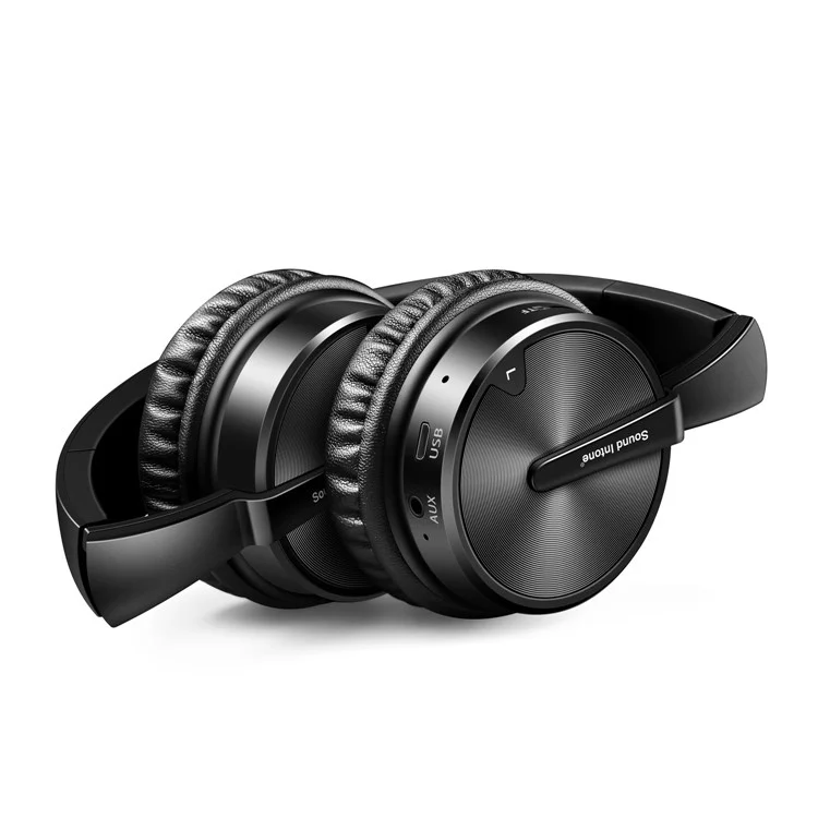Sound Intone BT16 Passive Noise Isolating Bluetooth 4.1 Foldable Headphone with Microphone - Black