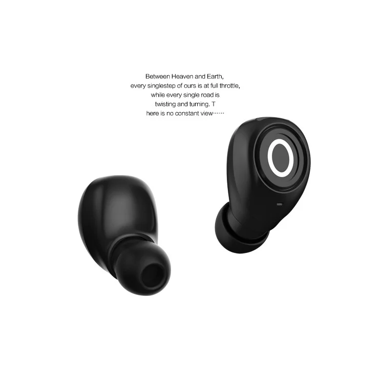 Mini Lightweight Portable Wireless Bluetooth 4.1 Headphone - Black