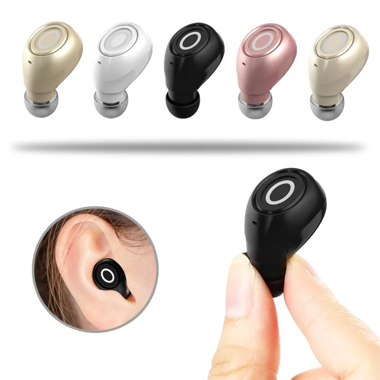Mini Lightweight Portable Wireless Bluetooth 4.1 Headphone - Black