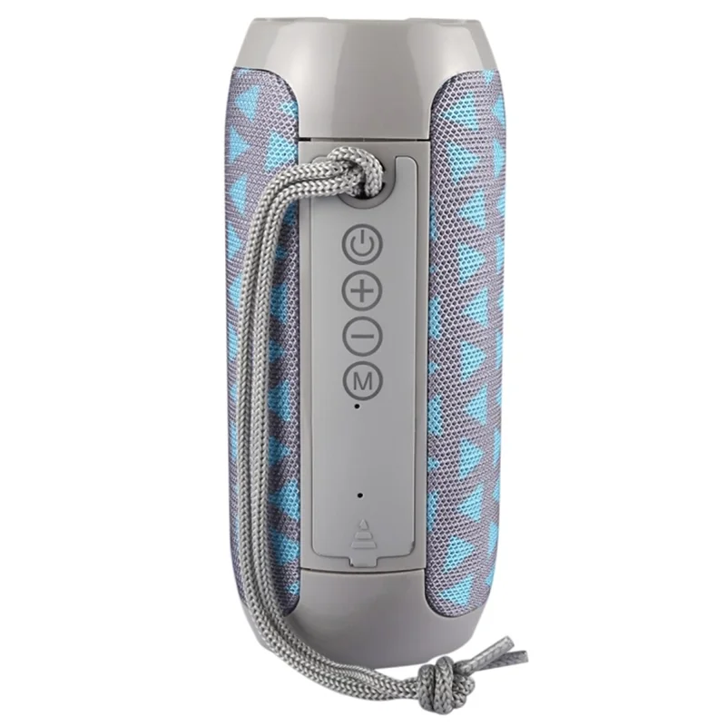 TG117 Portable Outdoor Waterproof Bluetooth-compatible Stereo Speaker Support TF Card/AUX-in/FM for iPhone X Etc. - Grey