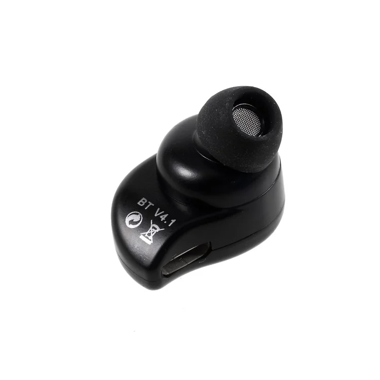 Mini Single Bluetooth Earphone Stereo Wireless Headset for Samsung Huawei etc. - Black
