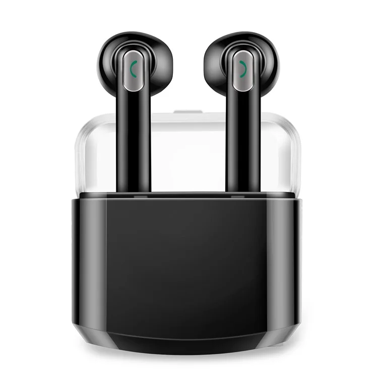BTH-X8 TWS Mini Wireless Stereo Bluetooth Earphones with Charging Case Box - Black