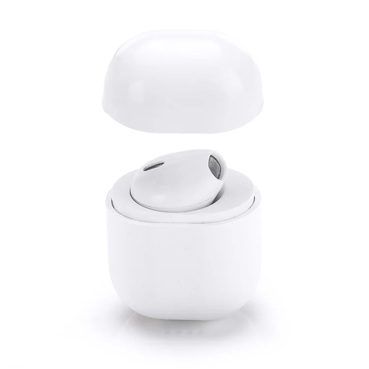 Mini Wireless Stereo Bluetooth 4.2 Earphone with Charging Case Box - White