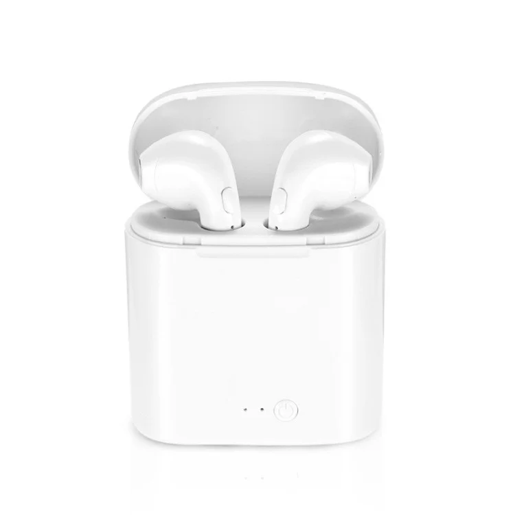 i7 TWS In-ear Wireless Bluetooth 4.1 Stereo Double Headphones with Charging Case for iPhone Samsung  - White