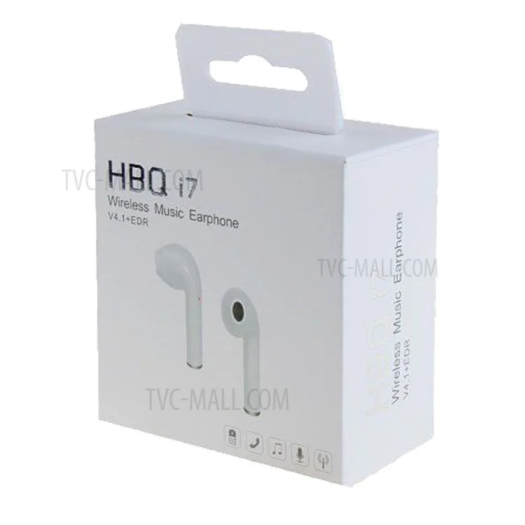 i7 TWS In-ear Wireless Bluetooth 4.1 Stereo Double Headphones with Charging Case for iPhone Samsung  - White