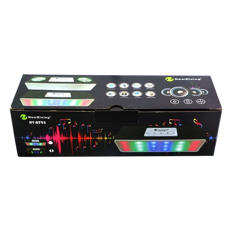 HYBT96 Wireless Music Speaker Support Hands-free Phone Call/FM/TF Card/Aux-in - Black