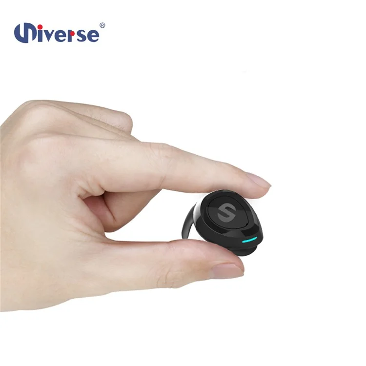 ES60 TWS Bluetooth 4.2 Sports Earphones Headset + Charging Box for iPhone Samsung HTC Etc. - Black