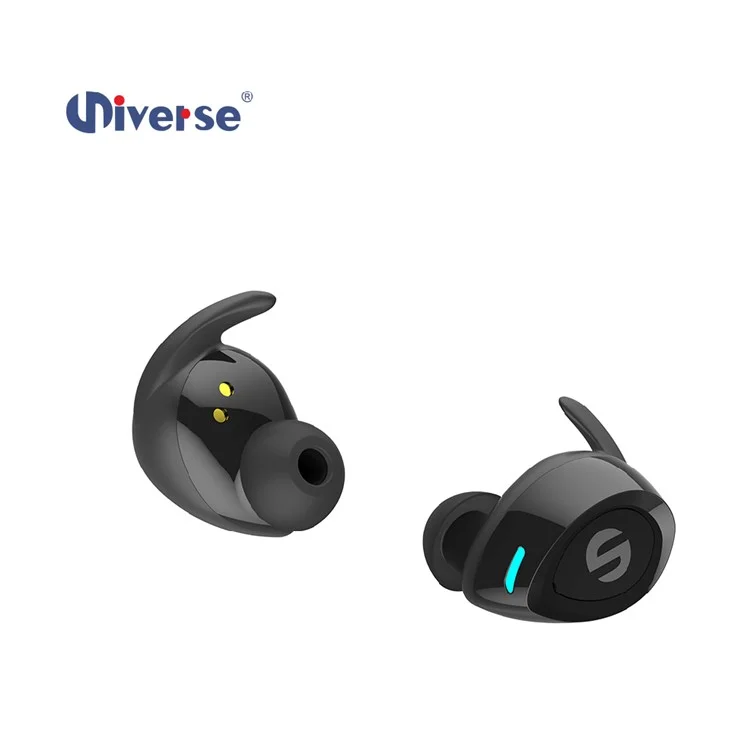 ES60 TWS Bluetooth 4.2 Sports Earphones Headset + Charging Box for iPhone Samsung HTC Etc. - Black