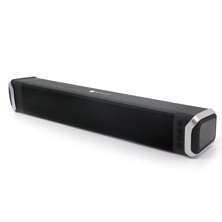 NR2017 10W Bar Double Speaker Outdoor Bluetooth Speaker with Mic - Black