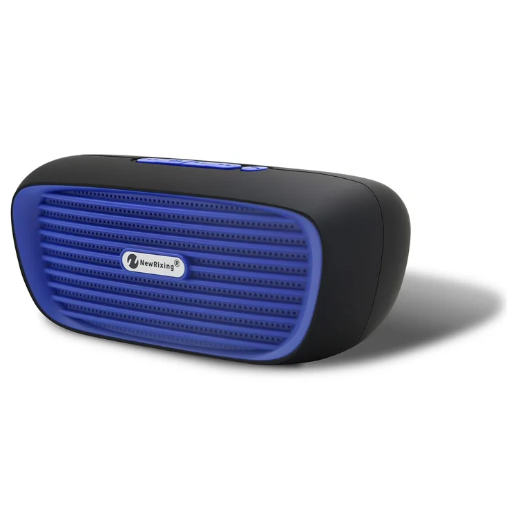 NR2019 Multifunctional Double Speaker Outdoor Bluetooth Speaker with Mic - Blue