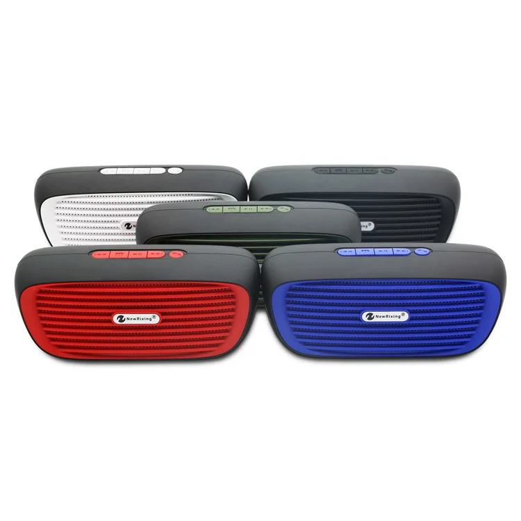 NR2019 Multifunctional Double Speaker Outdoor Bluetooth Speaker with Mic - Blue