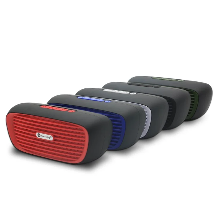 NR2019 Multifunctional Double Speaker Outdoor Bluetooth Speaker with Mic - Blue