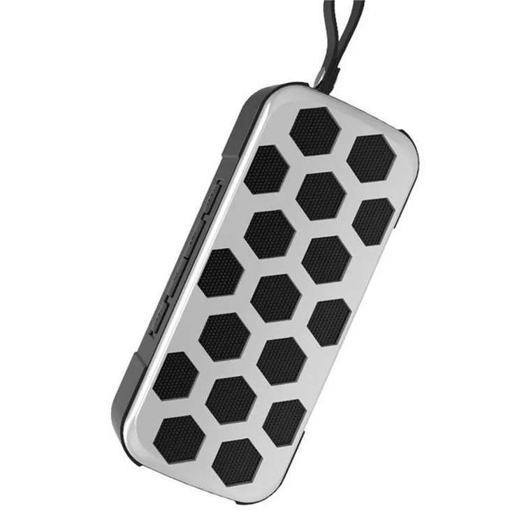NR3019 Portable Honeycomb Wireless HiFi Bluetooth Speaker for iPhone Samsung Huawei - Black