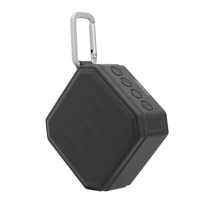 MONPOS H1 Outdoor Waterproof Shockproof Dust-proof Bluetooth Speaker Support FM/TF Card/Aux-in - Black