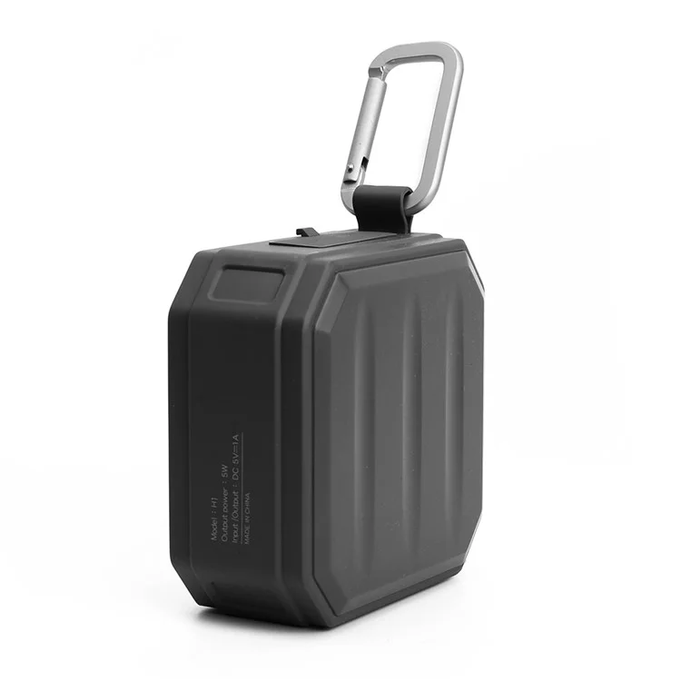 MONPOS H1 Outdoor Waterproof Shockproof Dust-proof Bluetooth Speaker Support FM/TF Card/Aux-in - Black