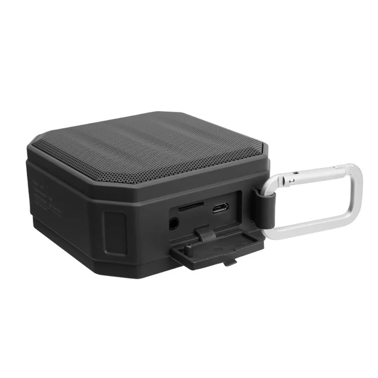 MONPOS H1 Outdoor Waterproof Shockproof Dust-proof Bluetooth Speaker Support FM/TF Card/Aux-in - Black